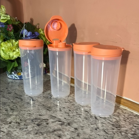 Orange Lid Storage Containers - Picture 1 of 6